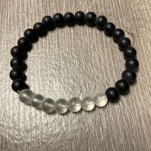 Frosted glass neutral bracelet